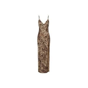 *NEW WITH TAGS* Dolce & Gabbana x Skims Silk Long Slip Dress Leopard Size Small